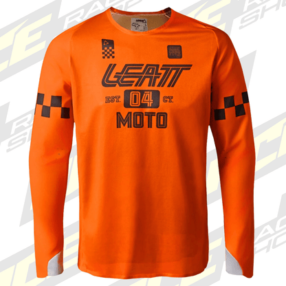 LEATT SHIRT JERSEY MOTO 4.5 ENDURO X-FLOW SPEED ORANGE - ACE Race Shop