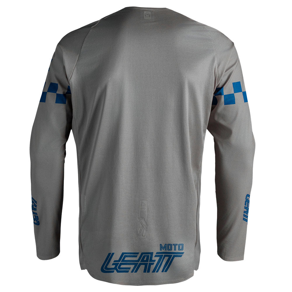LEATT SHIRT JERSEY MOTO 4.5 ENDURO X-FLOW SPEED STEEL GREY - ACE Race Shop