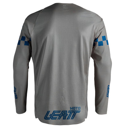 LEATT SHIRT JERSEY MOTO 4.5 ENDURO X-FLOW SPEED STEEL GREY - ACE Race Shop