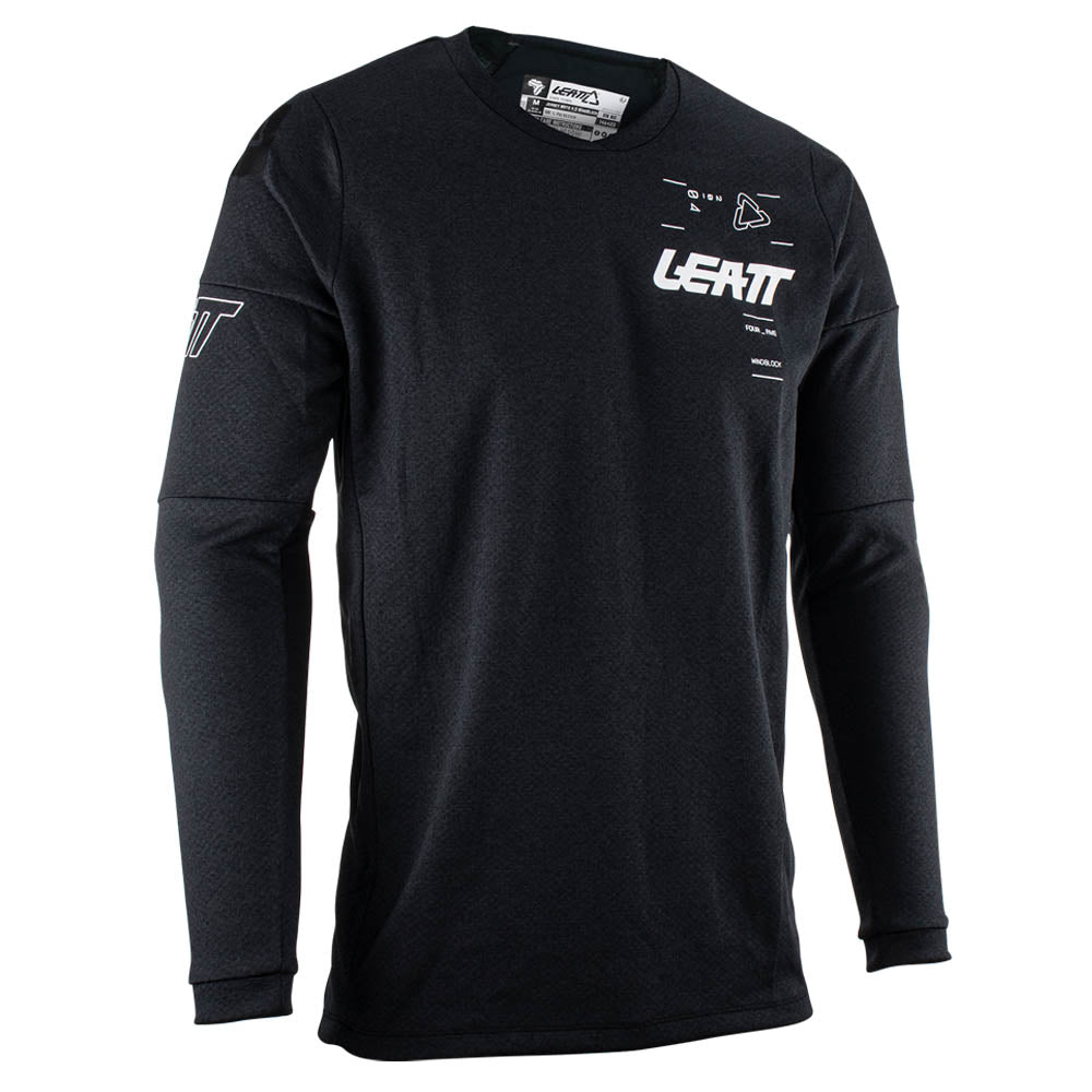 LEATT SHIRT MOTO 4.5 WINDBLOCK BLACK - ACE Race Shop