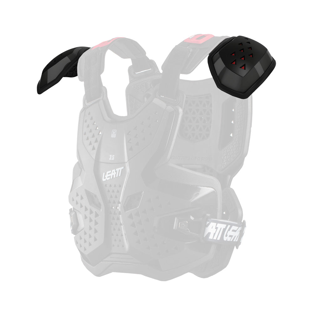 LEATT SHOULDER GUARDS 3.5 PRO BLACK PAIR - ACE Race Shop