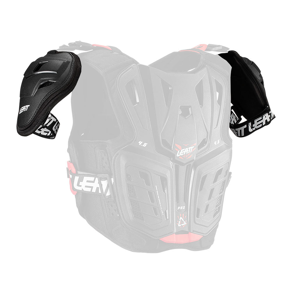 LEATT SHOULDER GUARDS 4.5 PRO JUNIOR BLACK PAIR - ACE Race Shop