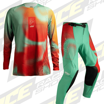 LEATT WOMENS 4.5 SHIRT & PANT KIT COMBO - TEAL GREEN - ACE Race Shop