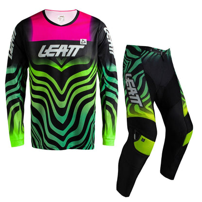 LEATT YOUTH JUNIOR MOTOCROSS ENDURO MX PANT AND SHIRT KIT 3.5 - TIGER PINK - ACE Race Shop