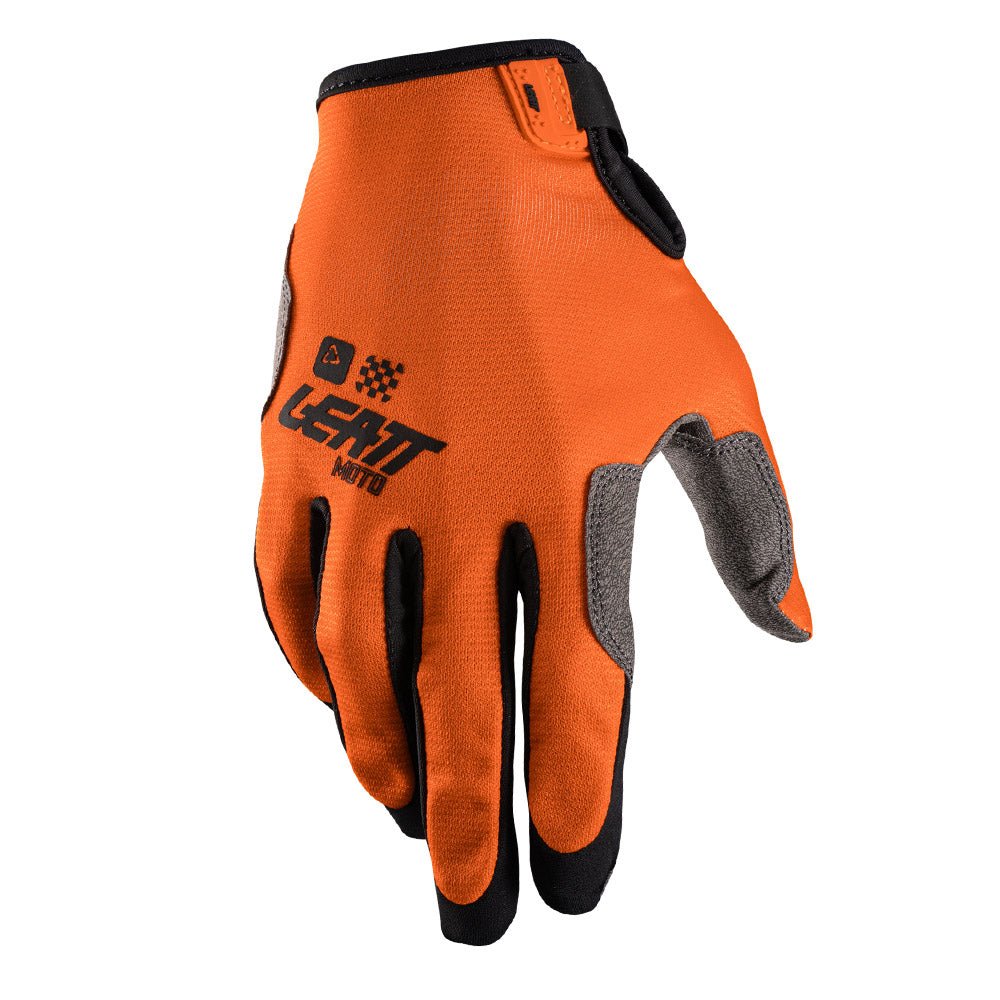 LEATT YOUTH KIDS MOTOCROSS ENDURO MX MTB BMX GLOVE MOTO 1.5 - ORANGE - ACE Race Shop
