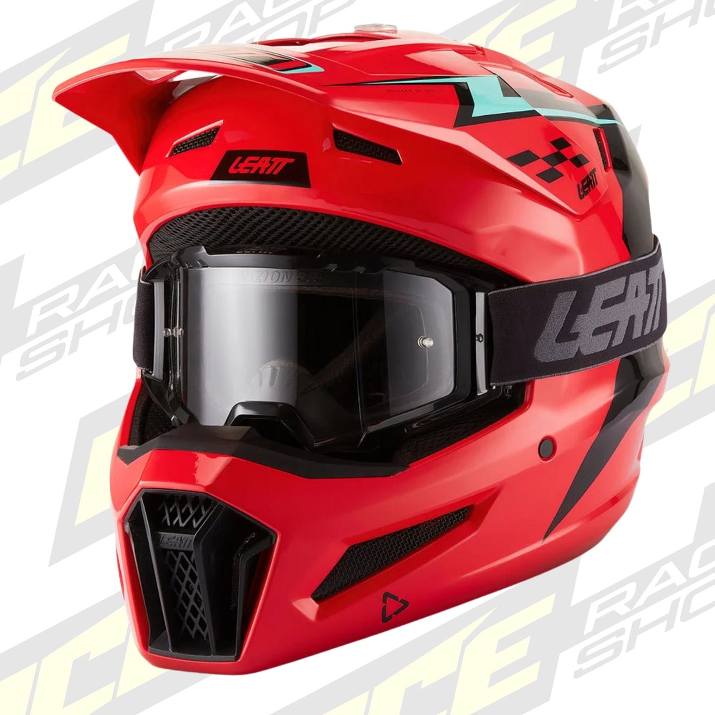 LEATT YOUTH KIDS MOTOCROSS ENDURO MX OFFROAD HELMET MOTO 3.5 - RED JUNIOR - ACE Race Shop