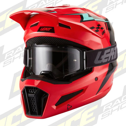 LEATT YOUTH KIDS MOTOCROSS ENDURO MX OFFROAD HELMET MOTO 3.5 - RED JUNIOR - ACE Race Shop