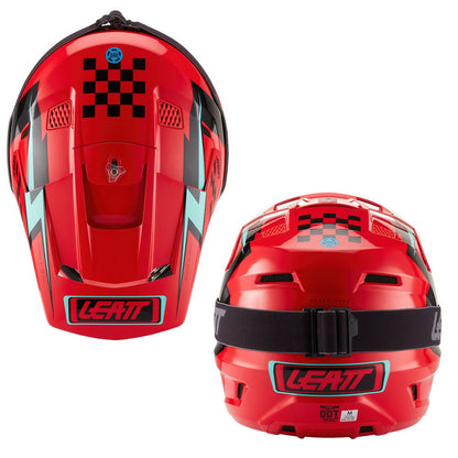 LEATT YOUTH KIDS MOTOCROSS ENDURO MX OFFROAD HELMET MOTO 3.5 - RED JUNIOR - ACE Race Shop