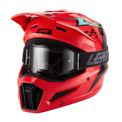LEATT YOUTH KIDS MOTOCROSS ENDURO MX OFFROAD HELMET MOTO 3.5 - RED JUNIOR - ACE Race Shop