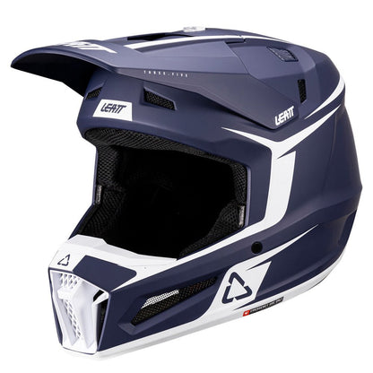 LEATT YOUTH MOTOCROSS ENDURO MX KIDS HELMET MOTO 3.5 - BLUE JUNIOR - ACE Race Shop