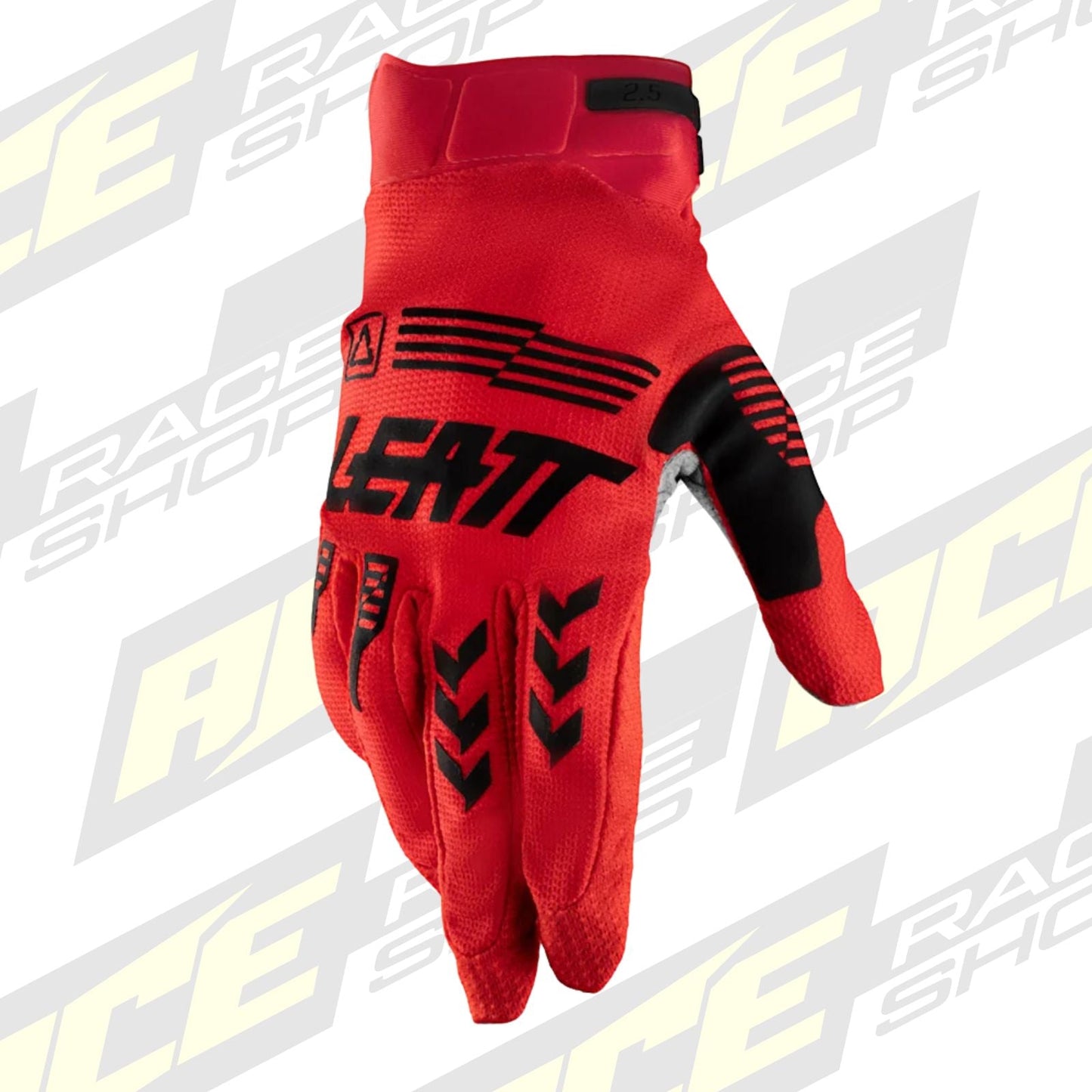 LEATT YOUTH MOTOCROSS ENDURO MX MTB BMX GLOVE MOTO 2.5 X-FLOW KIDS JUNIOR - RED - ACE Race Shop