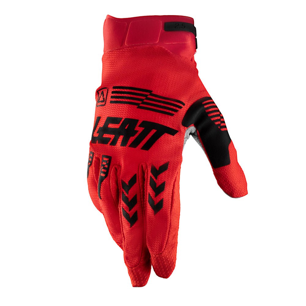 LEATT YOUTH MOTOCROSS ENDURO MX MTB BMX GLOVE MOTO 2.5 X-FLOW KIDS JUNIOR - RED - ACE Race Shop