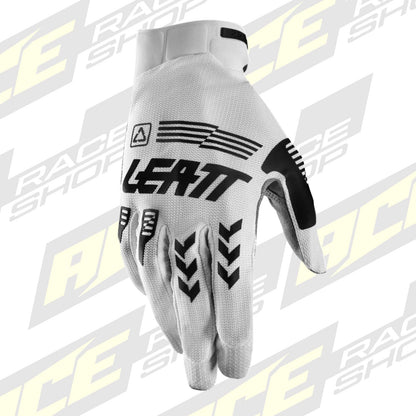 LEATT YOUTH MOTOCROSS ENDURO MX MTB BMX GLOVE MOTO 2.5 X-FLOW KIDS JUNIOR WHITE - ACE Race Shop