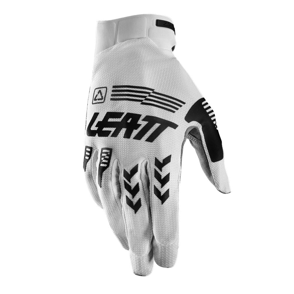 LEATT YOUTH MOTOCROSS ENDURO MX MTB BMX GLOVE MOTO 2.5 X-FLOW KIDS JUNIOR WHITE - ACE Race Shop