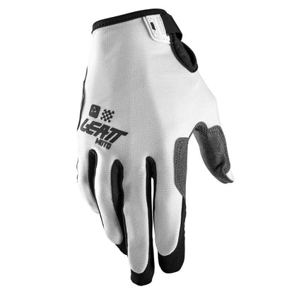 LEATT YOUTH MOTOCROSS ENDURO MX MTB BMX KIDS GLOVE MOTO 1.5 JUNIOR WHITE - ACE Race Shop