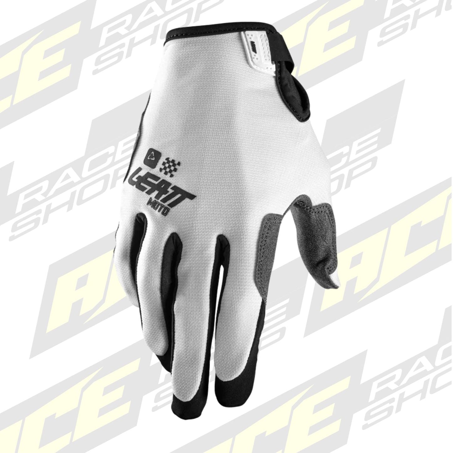 LEATT YOUTH MOTOCROSS ENDURO MX MTB BMX KIDS GLOVE MOTO 1.5 JUNIOR WHITE - ACE Race Shop