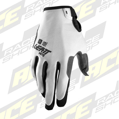 LEATT YOUTH MOTOCROSS ENDURO MX MTB BMX KIDS GLOVE MOTO 1.5 JUNIOR WHITE - ACE Race Shop