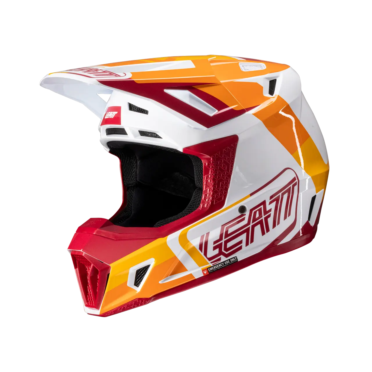 LEATT 2025 HELMET MOTO 7.5 V25 RUBY + FREE GOGGLES