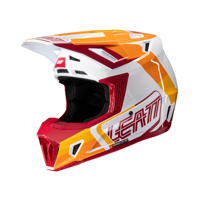 LEATT 2025 HELMET MOTO 7.5 V25 RUBY + FREE GOGGLES