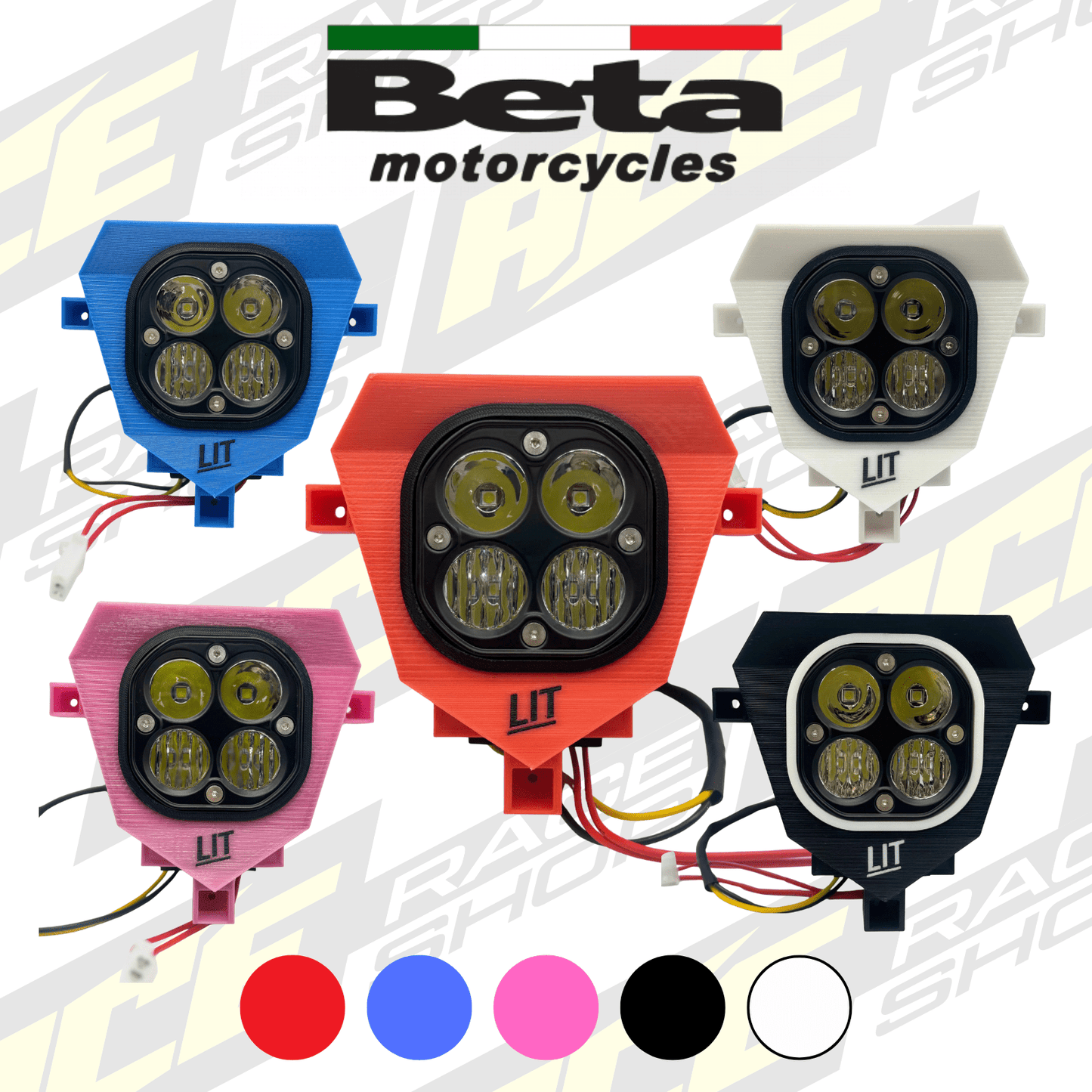 LIT ENDURO HEAD LIGHT BETA RR 125 - 300 2020 - 2026 (4 - STROKE) - ACE Race Shop