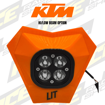 LIT ENDURO HEAD LIGHT KTM EXC/TPI/EXCF 2024+ (HI/LOW BEAM) - ACE Race Shop