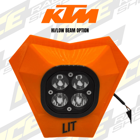 LIT ENDURO HEAD LIGHT KTM EXC/TPI/EXCF 2024+ (HI/LOW BEAM) - ACE Race Shop