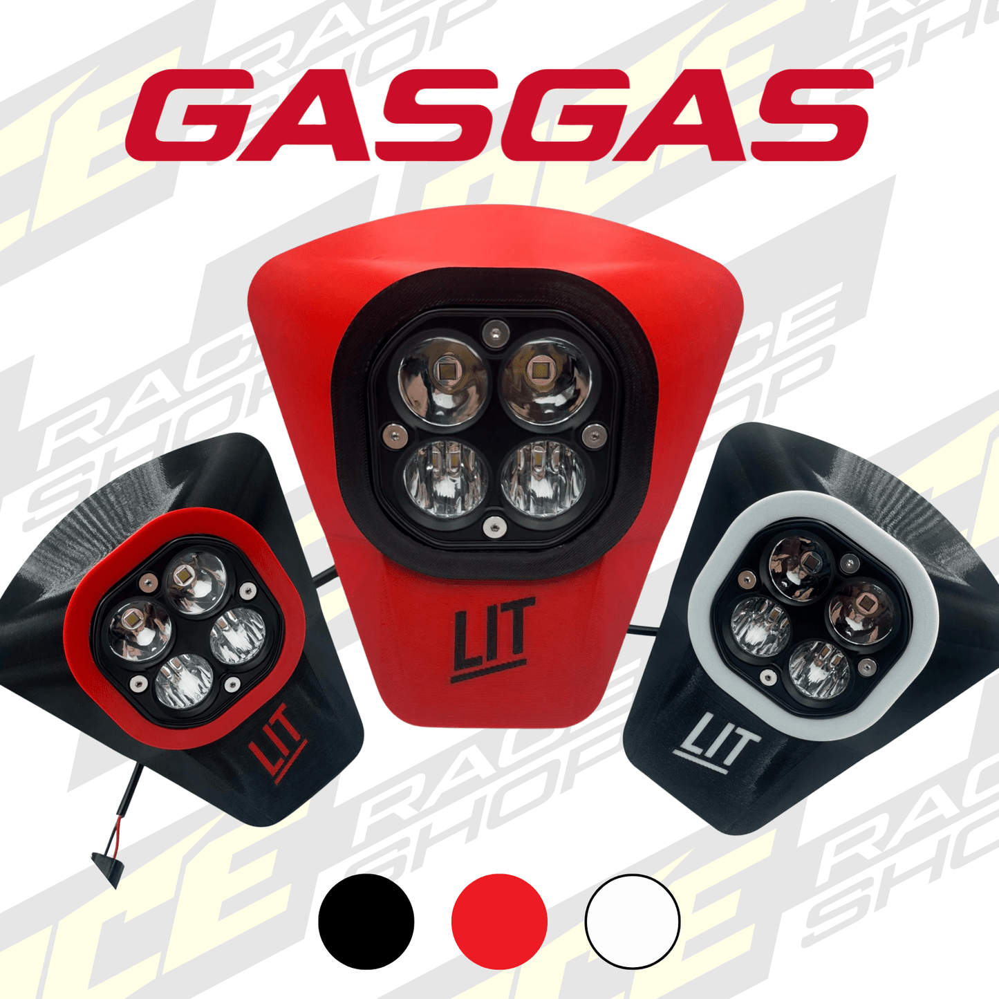LIT ENDURO HEAD LIGHT LED GASGAS EC ECF 2024 - 2026 - ACE Race Shop