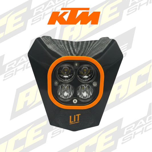 LIT ENDURO HEAD LIGHT LED KTM EXC EXC-F 2014 - 2016 (4-STROKE) - ACE Race Shop