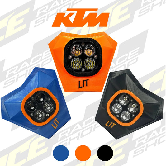 LIT ENDURO HEAD LIGHT LED KTM EXC TBI EXC-F 2024 ONWARDS (2T&4T) - ACE Race Shop