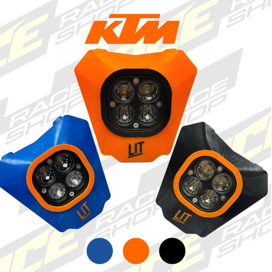 LIT ENDURO HEAD LIGHT LED KTM EXC TPI EXC-F 2017 - 2023 (2T&4T) - ACE Race Shop