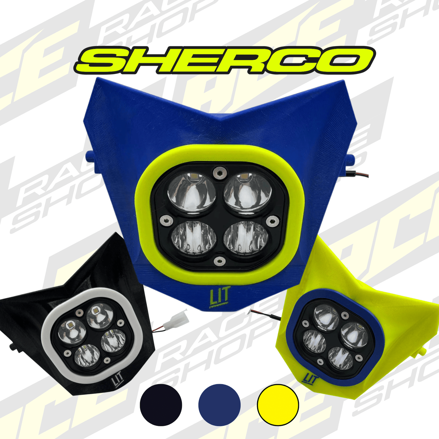 LIT ENDURO HEAD LIGHT LED SHERCO SE SE - F 2024 ONWARDS (2T&4T) - ACE Race Shop