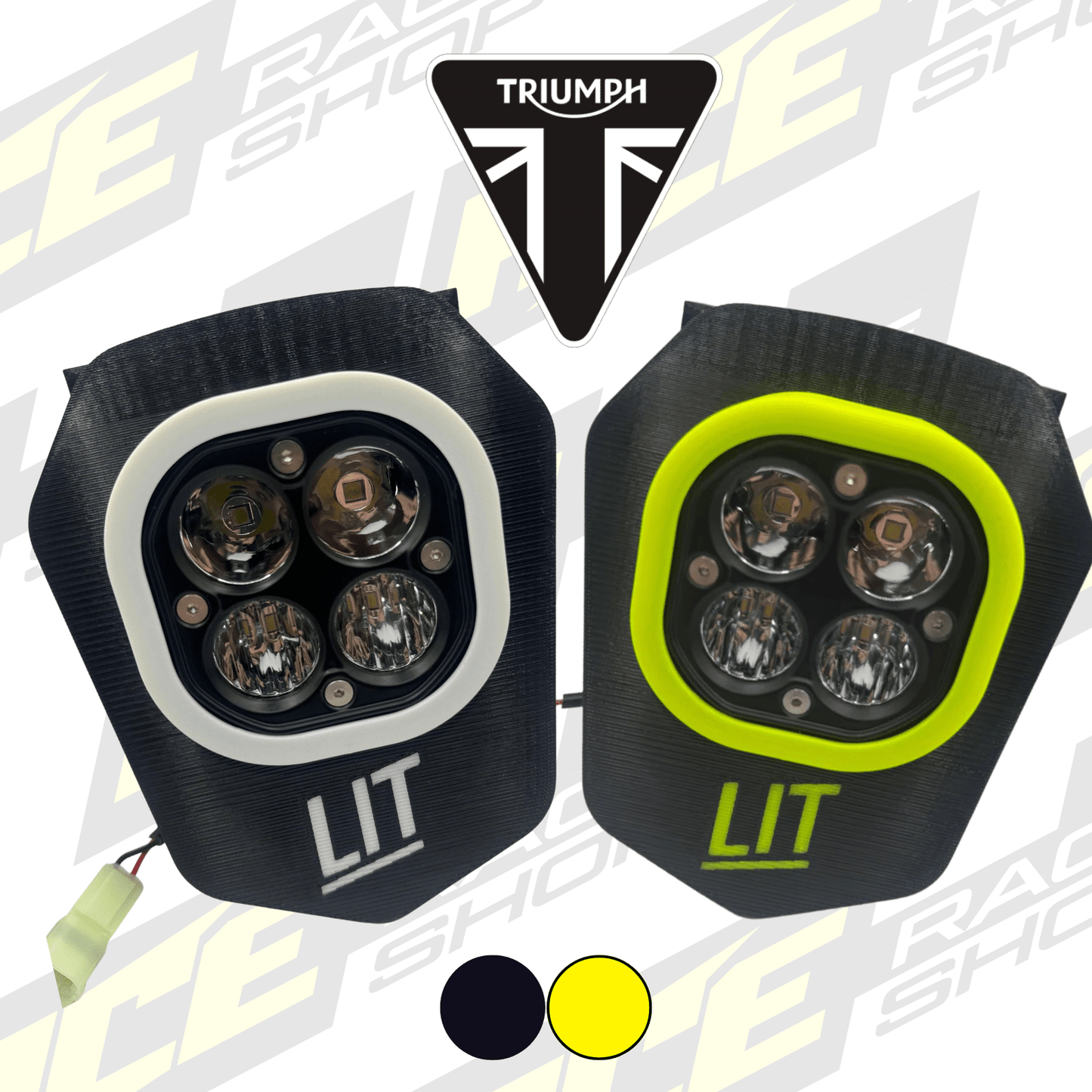 LIT ENDURO HEAD LIGHT LED TRIUMPH TF - E 2025 - ACE Race Shop