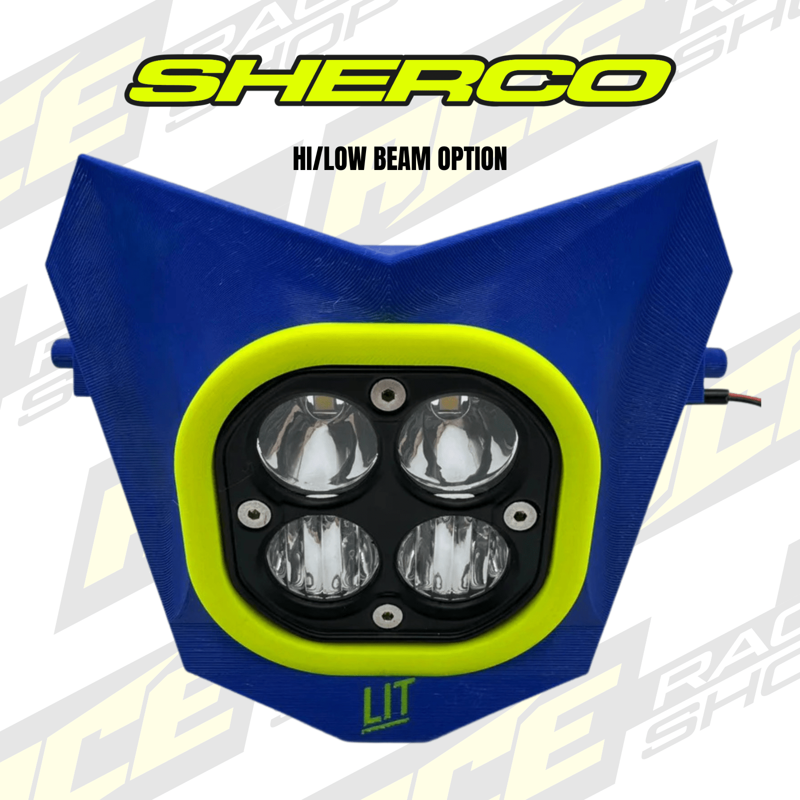 LIT ENDURO HEAD LIGHT SHERCO ENDURO 2T&4T 2024+ (HI/LOW BEAM) - ACE Race Shop