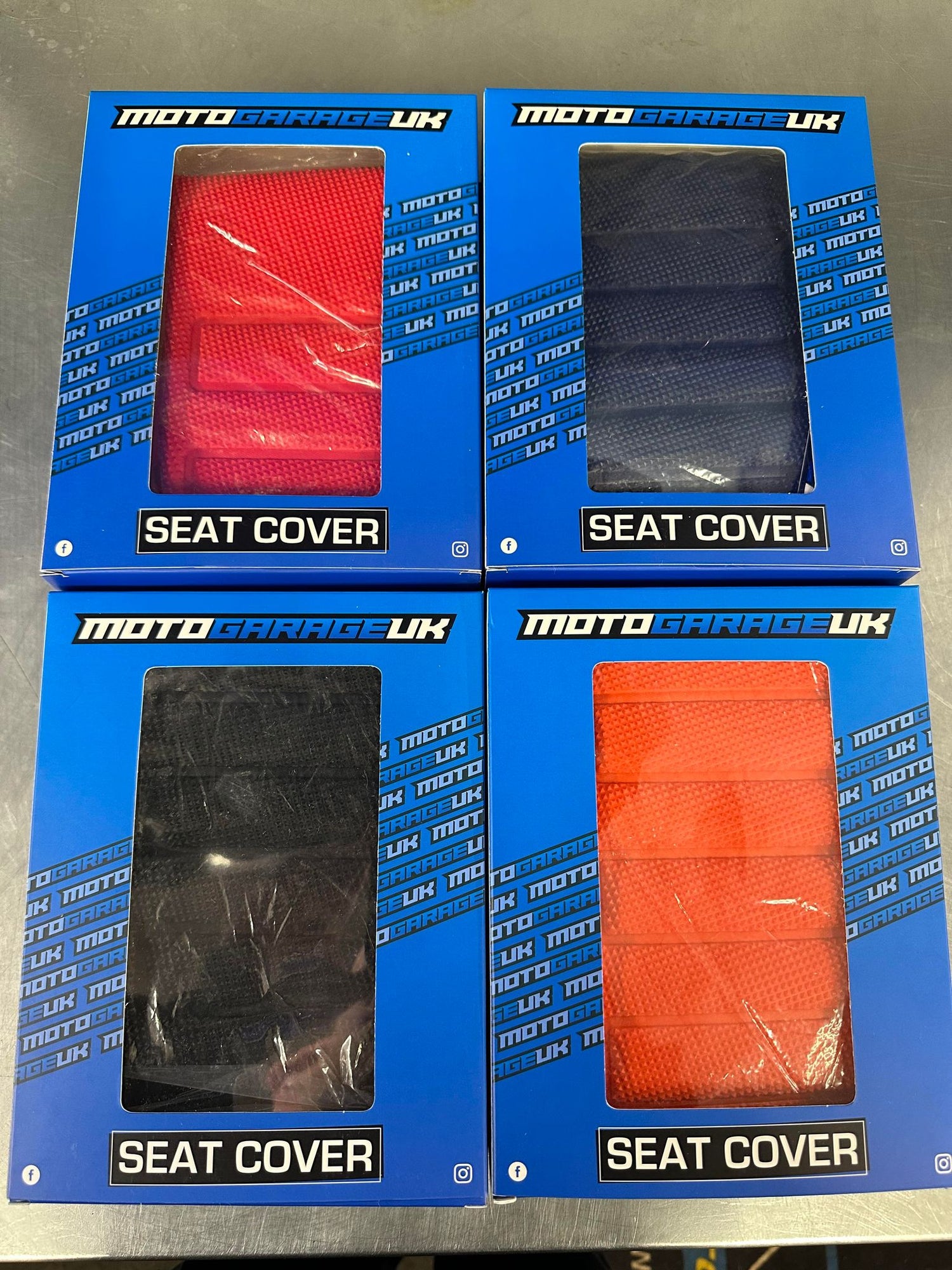 MOTO GARAGE UK UNIVERSAL SEAT COVER - ALL COLOURS - ACE Race Shop