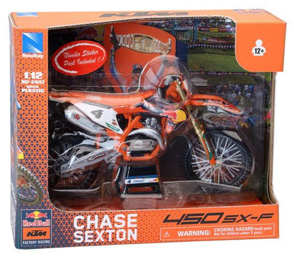New Ray Toys 1:12 Chase Sexton RED BULL KTM SXF 450 2022 Toy Model - ACE Race Shop