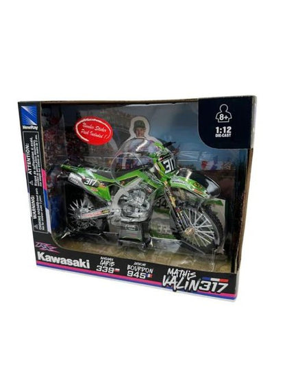 New Ray Toys 1:12 Mathis Valin 317 Bud Racing Kawasaki KXF Toy Model - ACE Race Shop