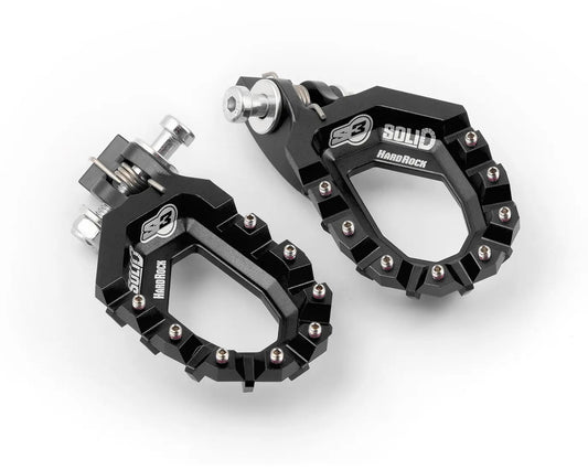 NEW – S3 Footrests Trial ‘Solid Hardrock’ – BLACK - ACE Race Shop