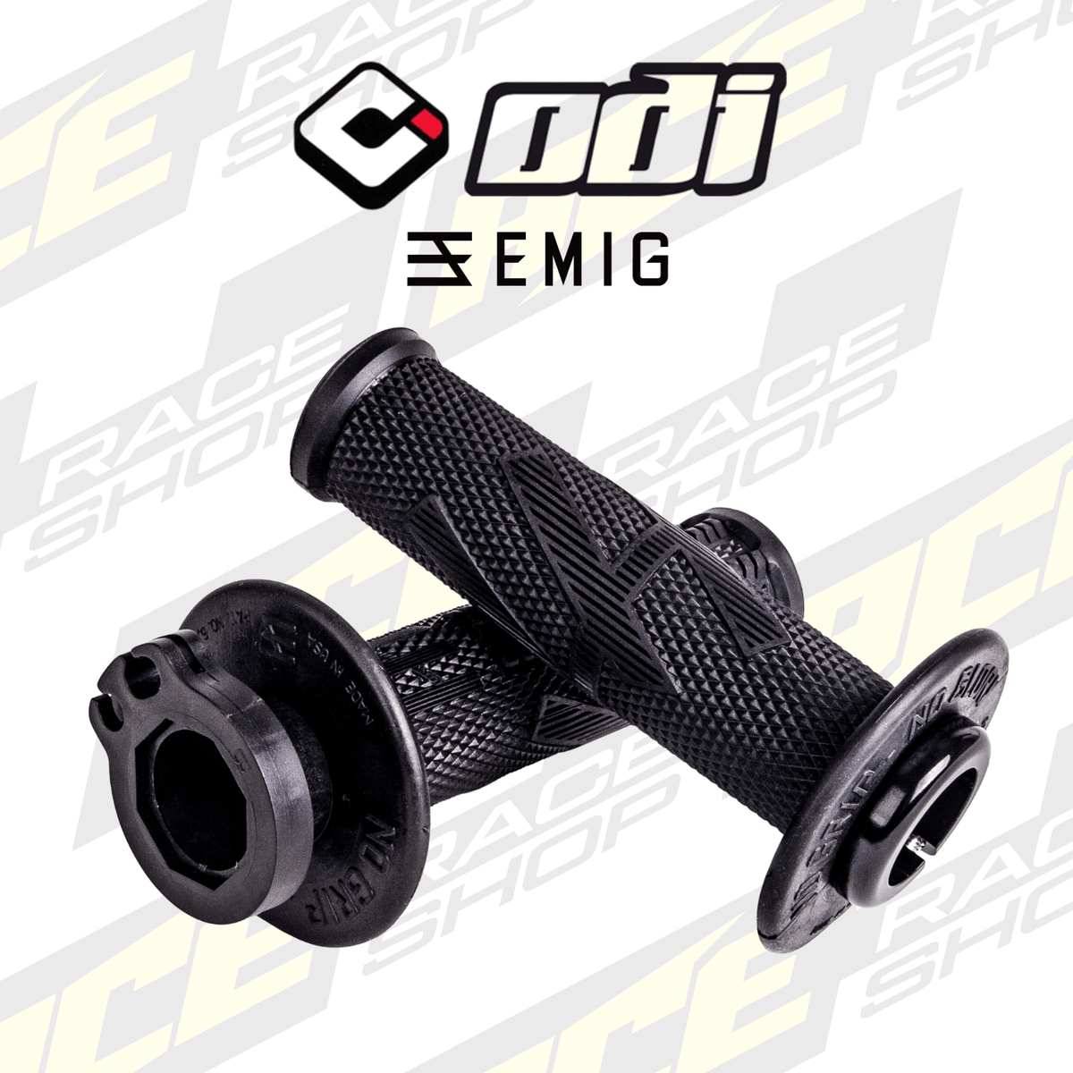 Emig Racing ODI EMIG2 PRO Lock On V2 Grip Blackout - ACE Race Shop