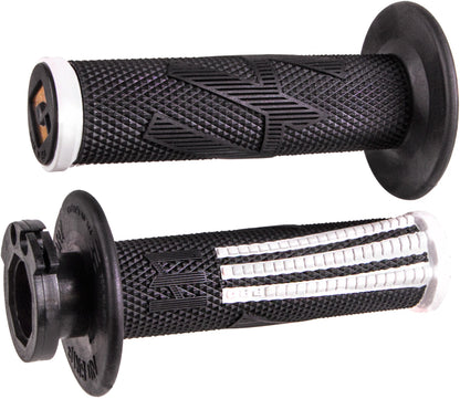 ODI EMIG2 PRO Lock On V2 Grip Black/White - ACE Race Shop