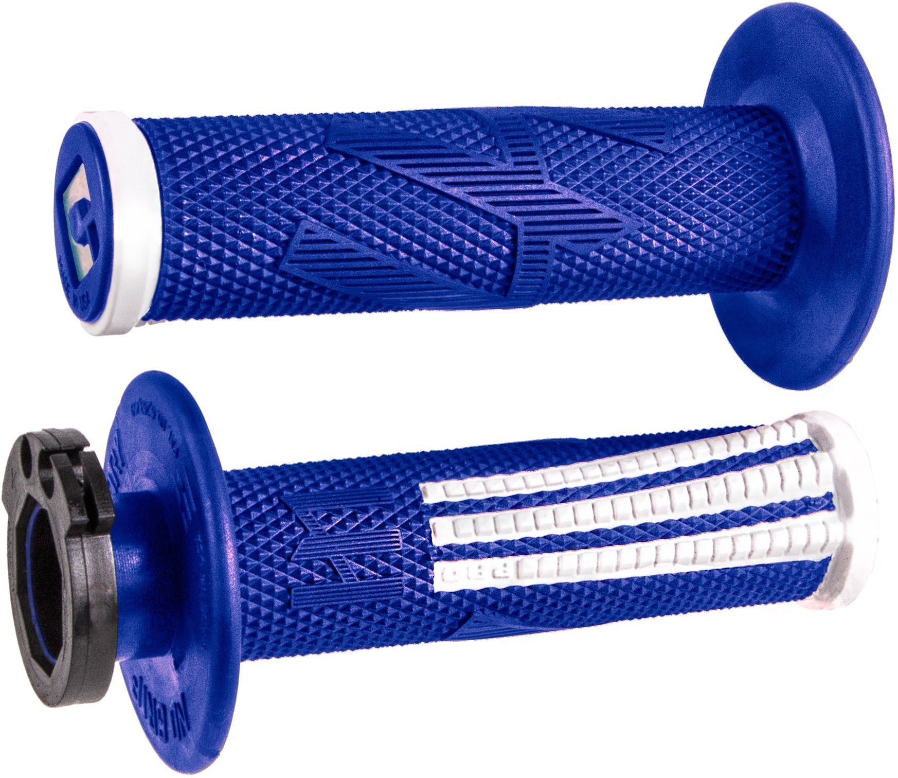 ODI EMIG2 PRO Lock On V2 Grip Blue/White - ACE Race Shop