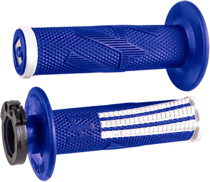 ODI EMIG2 PRO Lock On V2 Grip Blue/White - ACE Race Shop