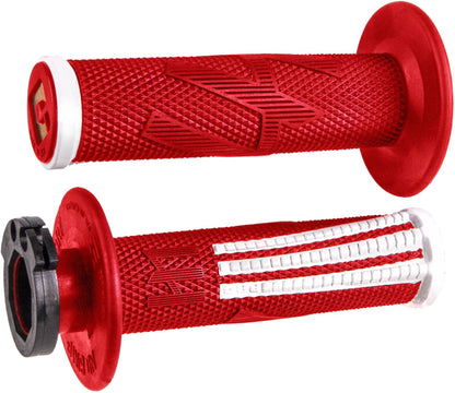ODI EMIG2 PRO Lock On V2 Grip Red/White - ACE Race Shop