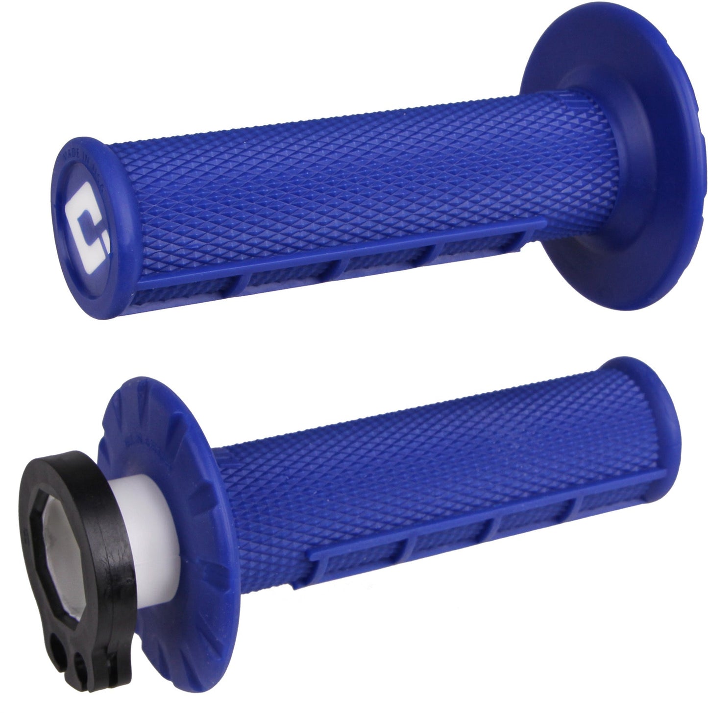 ODI Half Waffle MX Lock - On Grip Set - Blue - ACE Race Shop