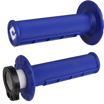 ODI Half Waffle MX Lock - On Grip Set - Blue - ACE Race Shop
