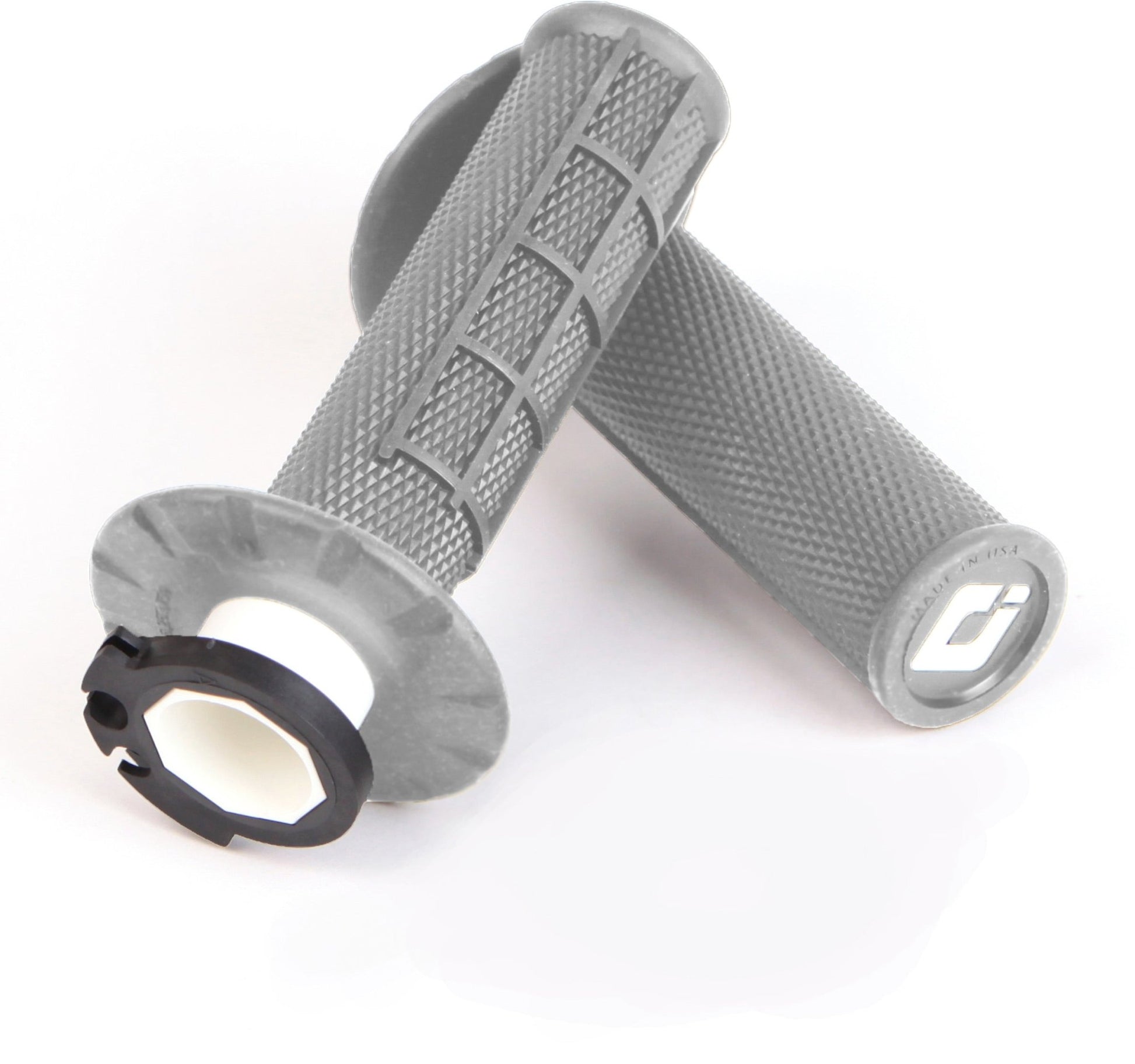 ODI Half Waffle MX Lock - On Grip Set - Grey Soft Compound - ACE Race Shop