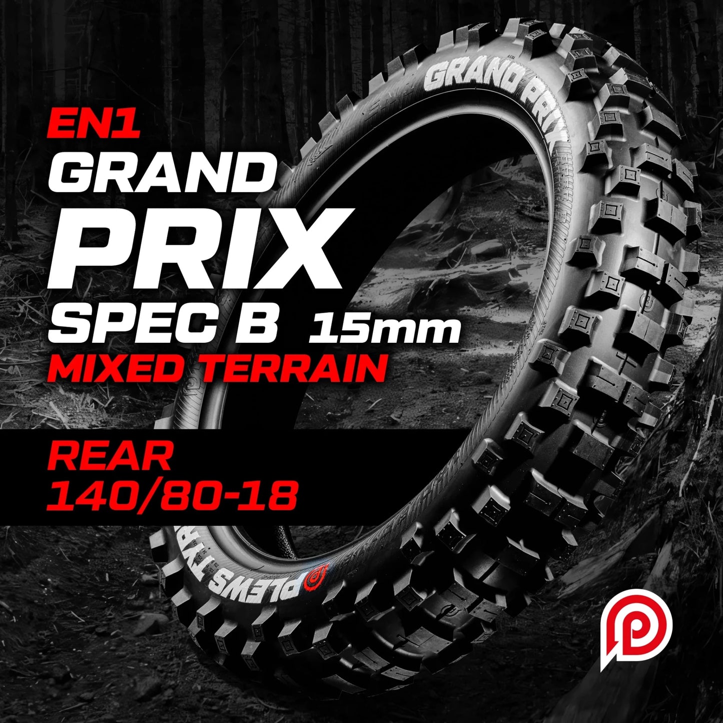 PLEWS TYRES EN1 ENDURO GRAND PRIX (SPEC B) Rear - 140 / 80 – 18 - ACE Race Shop