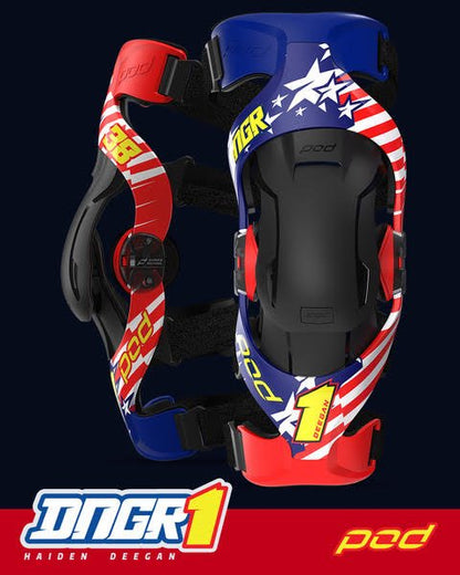 POD K4 2.0 Knee Braces - Danger Boy Deegan Limited Edition - Motocross & Enduro - ACE Race Shop