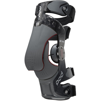 Pod K8 3.0 Knee Braces - Carbon Black and Grey Pair - Motocross & Enduro - All Sizes - ACE Race Shop