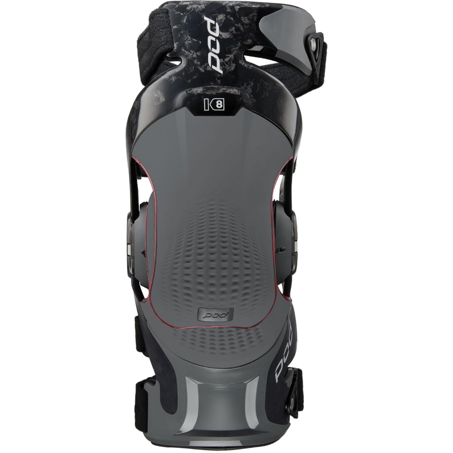 Pod K8 3.0 Knee Braces - Carbon Black and Grey Pair - Motocross & Enduro - All Sizes - ACE Race Shop