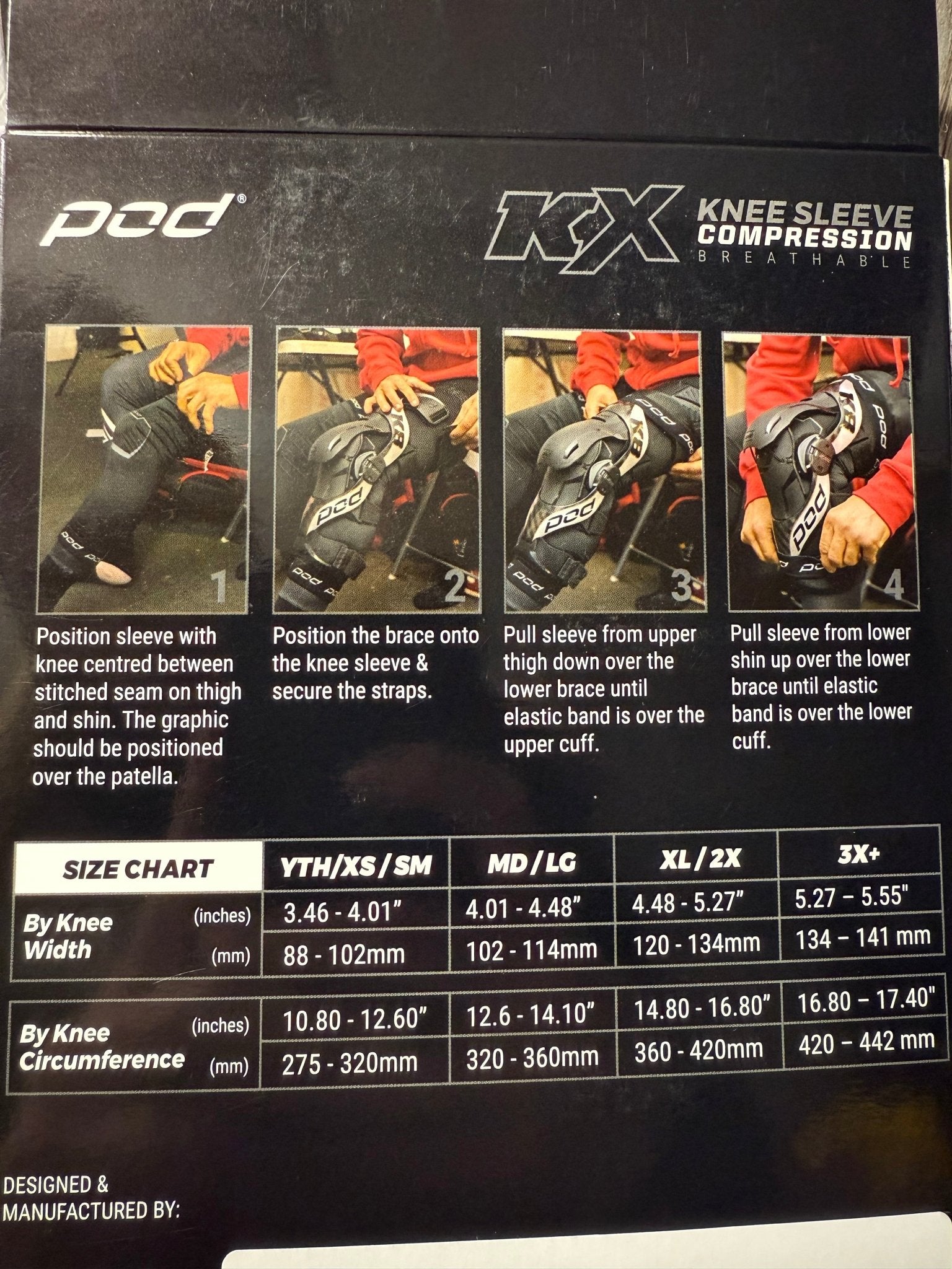 POD MX MOTOCROSS ADULT KNEE BRACE SLEEVES (PAIR) - ACE Race Shop